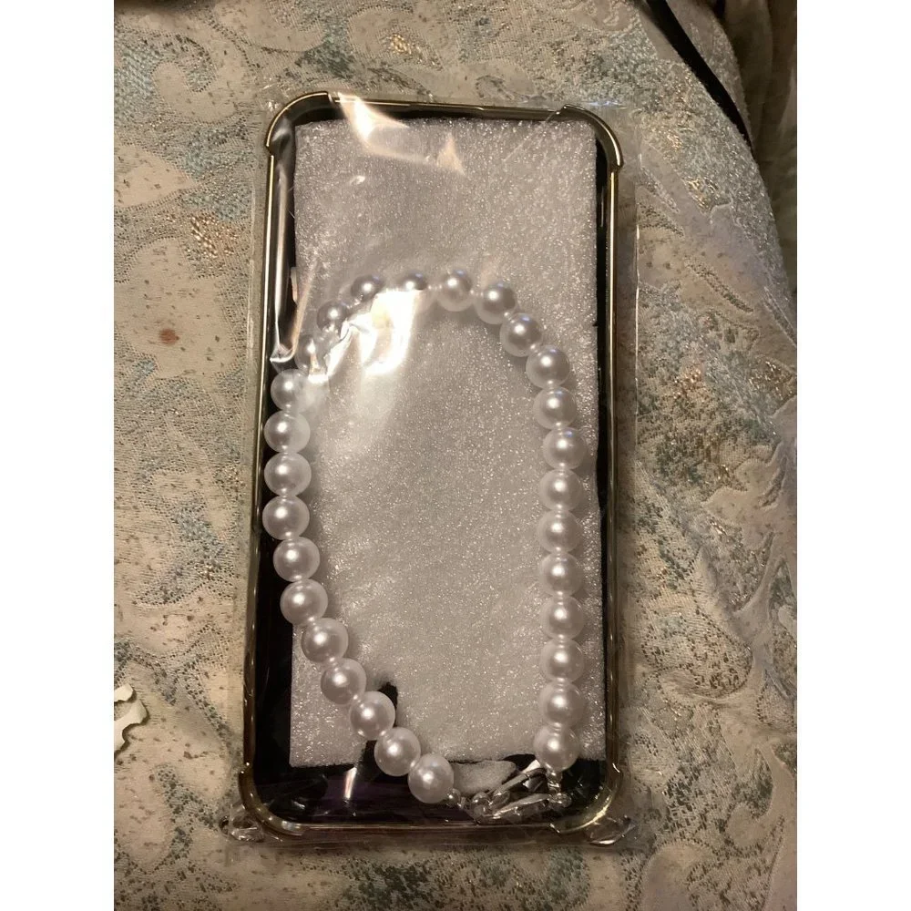 Luxury IPhone 14 Pro Max Pearl Cell Case NEW